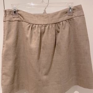 J. Crew Beige Wool Blend Skirt